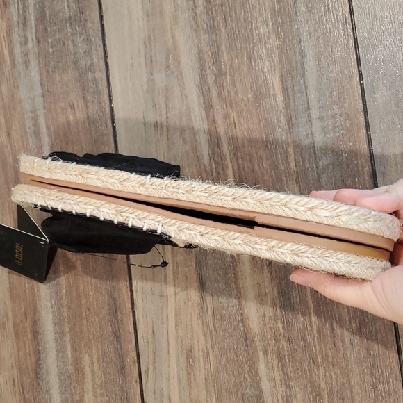 NWT Forever 21 Womens flats canvas sandals shoes sz 9 - Picture 7 of 8